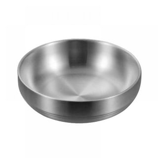 UPKOCH Stainless Steel Bowl with Lid, Double Wall Insulated Bowl, Metal  Mixing Bowl, Soup Bowls Snacks Bowls (Natural Color)