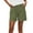 Green, variant on Womens Shorts 2025 Comfy Summer Stretch Twill Regular Fit With Pockets Chino Elastic Waist Shorts