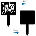 thumbnail image 4 of Grave Marker Missing You Memorial Garden Stake Waterproof Acrylic Grave Stake Memorial Remembrance Plaque for Outdoors Yard Grave Cemetery Decoration 10 x 6inch Black, 4 of 9