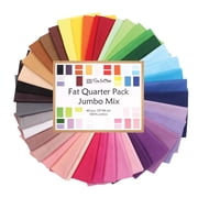 40 Fat Quarter Bundle -100% Cotton | Pure Solids | Colorful Mix - 40 Colors | Quilting  Crafting Soft Fabric | Special Jumbo Gift Bundle
