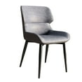 thumbnail image 3 of Silla decorativa para sofá, silla de ocio suave tapizada, silla de una plaza, para sala de recepción, oficina, chimenea, espacio pequeño Gris oscuro, 3 of 9