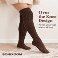 thumbnail image 5 of BONIXOOM 1 Pair Socks for Women Summer Clearance Fashion Mid-Calf Soft Casual Socks Coffee, 5 of 8