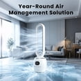 thumbnail image 4 of VAJIAZA 35" Bladeless Tower Fan with Remote, 1000CFM Quiet Cooling Air Circulator with 3 Modes & 3 Speeds, 12H Timer, 60° Oscillation, Recommended Use in Home, 4 of 6