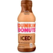 United Stationers Supply B3142671 Dunkin Mocha Iced Coffee Drink - Regular - Light Ground - 13.7 oz Bottle - Pack of 12