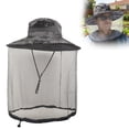 thumbnail image 2 of Mosquito Repellent Sun Hat with Net - Camo - Tactical UV Protection Bucket Hat for Hunting, Hiking & Camping (56-60cm), 2 of 5