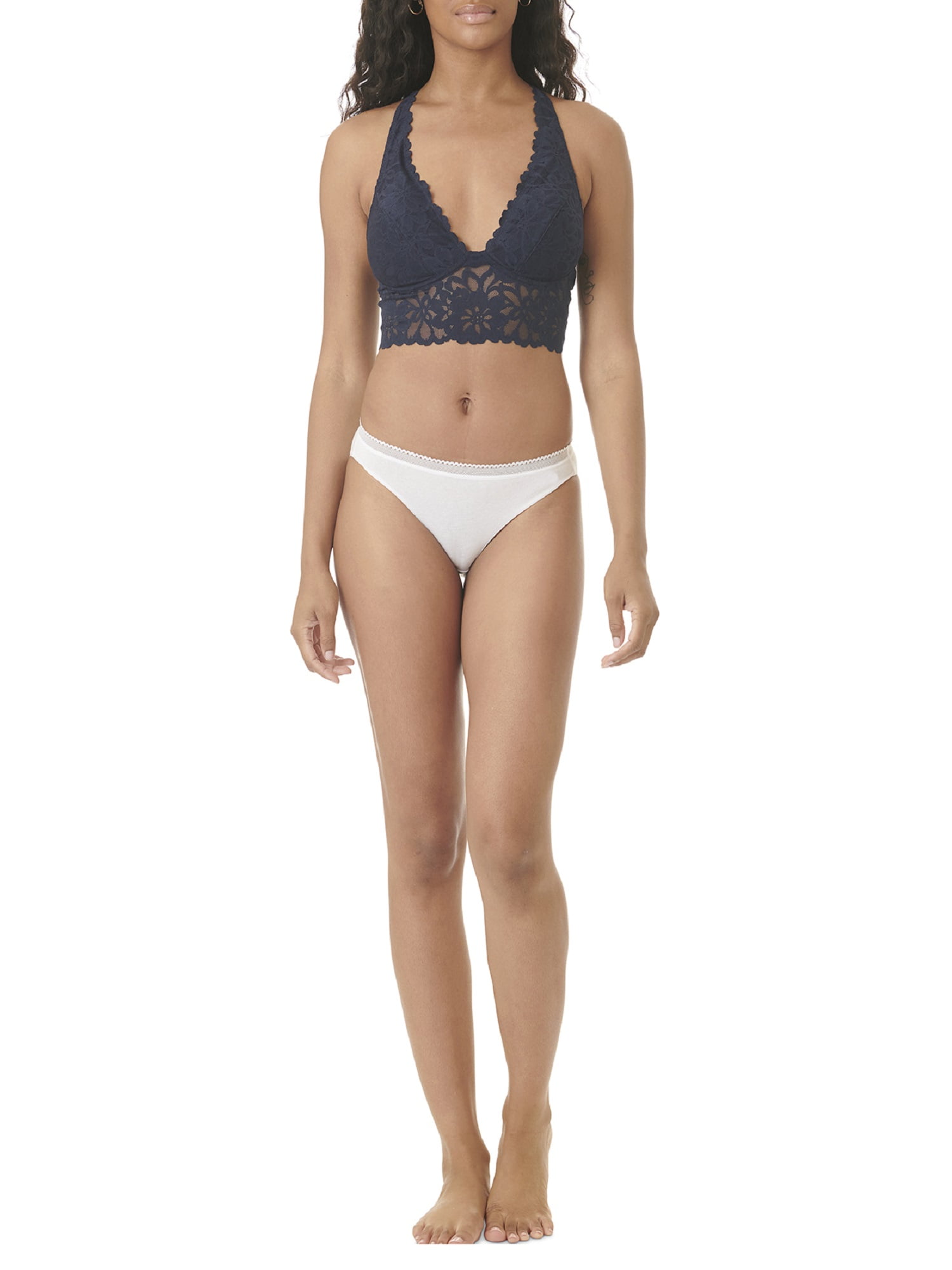 No Boundaries Juniors Longline Lace Bra