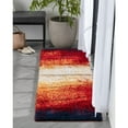 thumbnail image 3 of Well Woven Kaidee Multi Gold Abstract Stripes Geometric Thick Soft Plush Shag (2'3" x 7'3"), 3 of 10