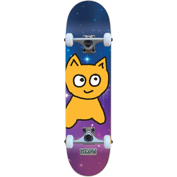 Meow Big Cat Complete Skateboard 7.75 Galaxy