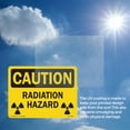 thumbnail image 6 of Radiation Hazard (with biohazard graphic) OSHA Caution Rigid Plastic Sign 14 Inch x 10 Inch - 5 Pack, 6 of 8