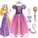 thumbnail image 2 of Vestido largo de Rapunzel para niña, disfraz de princesa para carnaval, atuendo para fiesta de cumpleaños, 2-8 años Fivean unisex, 2 of 2
