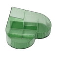thumbnail image 4 of Cosmetic Organizer Cosmetic Storage Tray Countertop Desk Storage Box with Compartment for Office Bedroom Dorms Home Bathroom green, 4 of 8