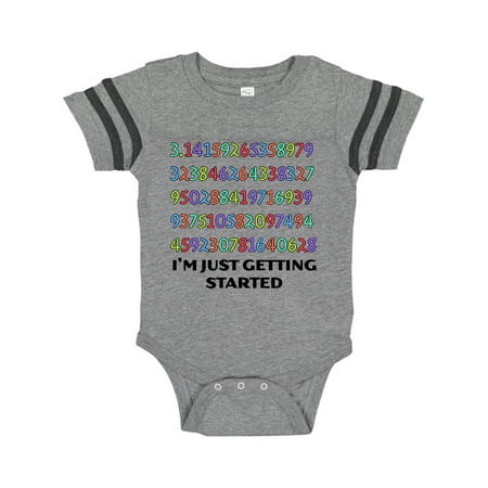 

Inktastic I m Just Getting Started- Pi Day Colorful Numbers Gift Baby Boy or Baby Girl Bodysuit