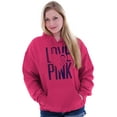thumbnail image 3 of Love Pink Ribbon Breast Cancer Aware Hoodie Sweatshirt Women Brisco Brands S, 3 of 6