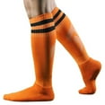 thumbnail image 2 of Men's High Performance Striped Football Baseball Sport Crew Socks for Athletic Support and Comfort, 2 of 2