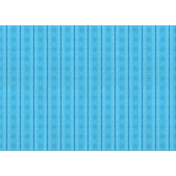 Ahgly Company Machine Washable Indoor Rectangle Transitional Bright Cyan Blue Area Rugs, 6' x 9'