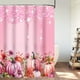 thumbnail image 4 of Cortina de baño con diseño de calabazas otoñales de acuarela con ramas doradas, hojas que caen, cosecha, día de Acción de Gracias, tela impermeable, lavable a máquina, con ganchos, 72" de ancho x 72", 4 of 5