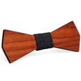 thumbnail image 5 of Corbata de hombre Pajarita ecológica Cuello hecho a mano Corbata de madera maciza de pera de cártamo, 5 of 5