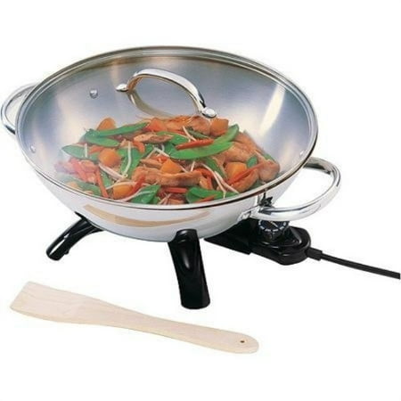 presto stainless steel electric wok by supernon