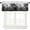 Black, variant on Orange Pumpkins Fall Valances Window Treatment Farmhouse Decor, Thanksgiving Autumn Weeping Leaves Rod Pocket Valance Curtains for Living Room, Bedroom, Kitchen, 54" W x 18" L - 1 Panel