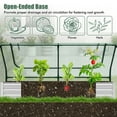 thumbnail image 6 of Gymax Galvanized Steel Raised Garden Bed Metal Planter Box Kit w/ Mini Greenhouse Cover, 6 of 10