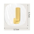 thumbnail image 5 of 4 Uds ganchos de pared colgador de pared decorativo moderno ganchos adhesivos para el hogar ganchos de toalla para cocina baño dormitorio abrigo sombr Cuadrado, 5 of 5