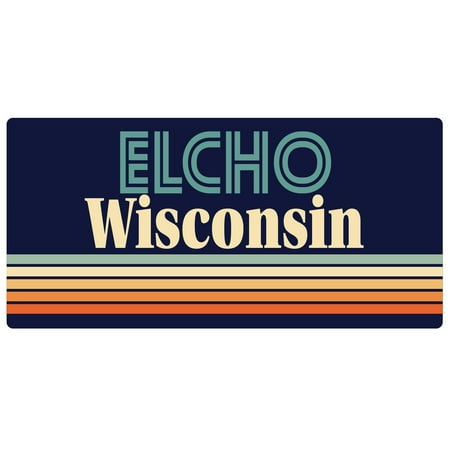 

Elcho Wisconsin 5 x 2.5-Inch Fridge Magnet Retro Design