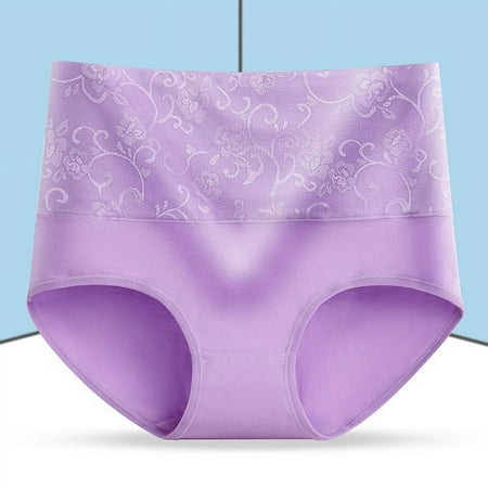 Xunlbb Women s Plus Size Panties  1 Women s Briefs Comfortable Cotton High Waist Underwear Women Sexy Panties (Hot Pink 2XL) on Clearance