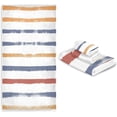 thumbnail image 6 of Coolnut 3 PCS Towel Beautiful Colorful Strpies Cotton Bath Towel Set (1 Bath Towel, 1 Hand Towel, 1 Washcloth) for Bathroom, Super Soft and Quick Dry Towels, 6 of 6