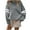 Gray, variant on ZyeKqe Womens Oversized Hoodies Color Block Long Sleeve Pullover Tops Fall Fashion Hooded Sweatshirts with Pockets
