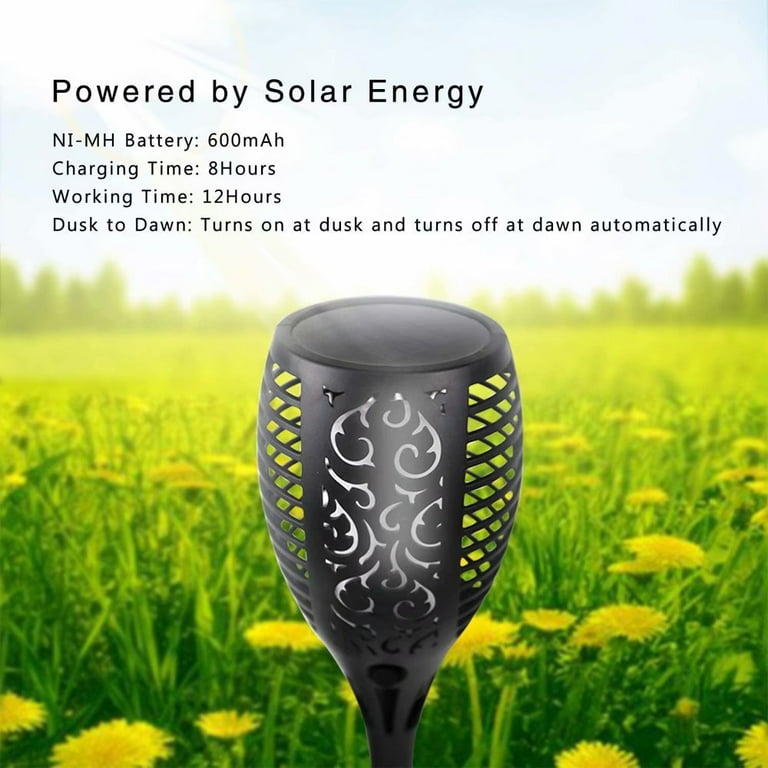 1/2/4 Pack 33LED Solar Power Garden Yard Lamp Waterproof Flickering Flame Path Torch Light,for Outdoor Patio Lawn Pathways Decoration 1/2/4 Pack 33LED Solar Power Garden Yard Lamp Waterproof Flickering Flame Path Torch Light,for Outdoor Patio Lawn Pathways Decoration