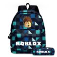thumbnail image 1 of AFeng 2PC-SET Roblox Backpack Elementary and Middle School Students Schoolbag Children's Anime Cartoon Backpack Lunch Bag Pencil Case, 1 of 3