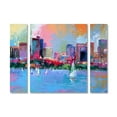 thumbnail image 2 of Richard Wallich 'Boston 3' Multi Panel Art Set Small, 2 of 4