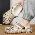 thumbnail image 5 of Men's Winter Clogs - Waterproof Faux Fur Lined Slippers EVA Fuzzy Lined House Shoes Warm Slip On Sandals with Back Strap Indoor Outdoor Mules, 5 of 14