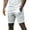 White, variant on YLSDY Mens Shorts Casual Lightweight Elastic Waist Solid Color Beach Pants Summer Lounge Sports Shorts with Pockets Black L