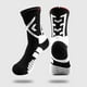 thumbnail image 2 of 3uds. Calcetines Deportivos Hombre Compresión Fútbol Béisbol Fútbol Tenis Negro, 2 of 6