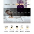 thumbnail image 6 of Fsddascl Purple Geometric Blackout Curtains for Bedroom/Living Room, Thermal Insulated Kitchen Curtains, Gold White Hexagon Modern Grommet Darkening Window Treatment Drapes 27.5"x39"x2, 6 of 8