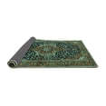 thumbnail image 2 of Ahgly Company Indoor Rectangle Medallion Turquoise Blue Traditional Area Rugs, 5' x 8', 2 of 4