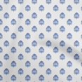 thumbnail image 1 of oneOone Cotton Cambric Medium Blue Fabric Block Sewing Craft Projects Fabric Prints By Yard 56 Inch Wide-4Z, 1 of 5