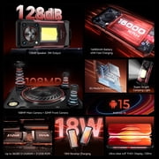 OUKITEL WP56 Rugged phone 16000mAh, 12GB 512GB 6.81“FHD ,android 15 smartphone-Black/Red
