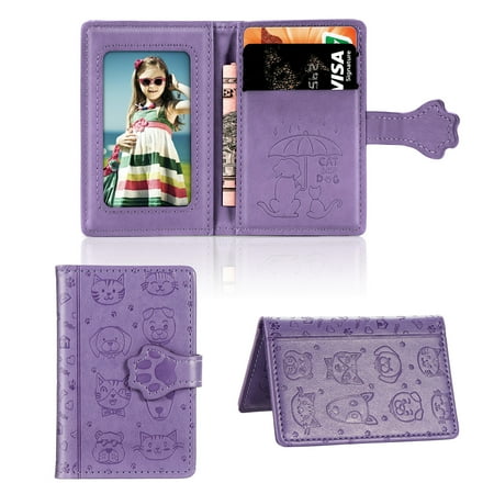 Cell Phone Cute animals Wallet for Sharp Aquos Wish 4 ,Ultra thin 3M adhesive credit card holder suitable for most smartphones portable wallet