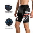 thumbnail image 5 of Mens Padded Bike Shorts Cycling Riding Tights Road Biking Pants Cycle Clothing Wear Red L, 5 of 9