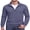 01-VG-Navy Blue, variant on JWD Mens Quarter Zip Pullover Mock Neck Long Sleeve Casual Sweatshirt Lightweight Knit Top Navy Blue L