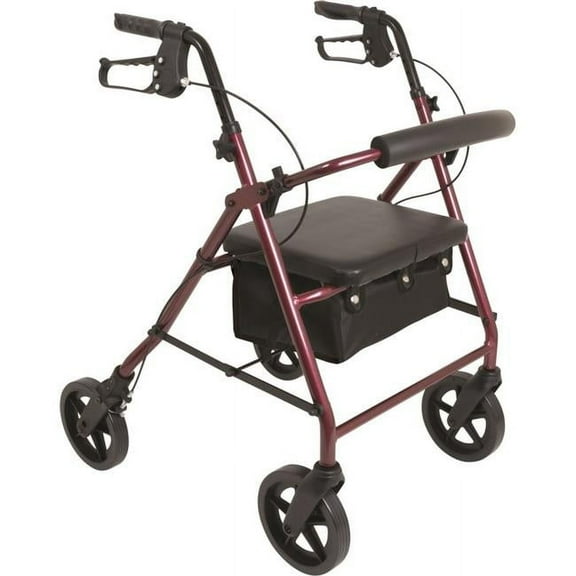 Rollator  Aluminum  Height Adjustable  Black