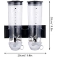 thumbnail image 6 of FETCOI 2 Pack Cereal Dispenser Rice Grain Dry Food Storage Container Wall Mounted Case Kitchen, 6 of 7
