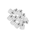 thumbnail image 2 of QualitChoice 100 Pcs Perles de Bout DIY Bijoux Collier Blanc avec Pompon, 2 of 6