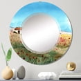 thumbnail image 2 of DESIGN ART Designart 'A Tuscany Landscape With Distant Villa' Printed Country Wall Mirror 32in.x32in., 2 of 5