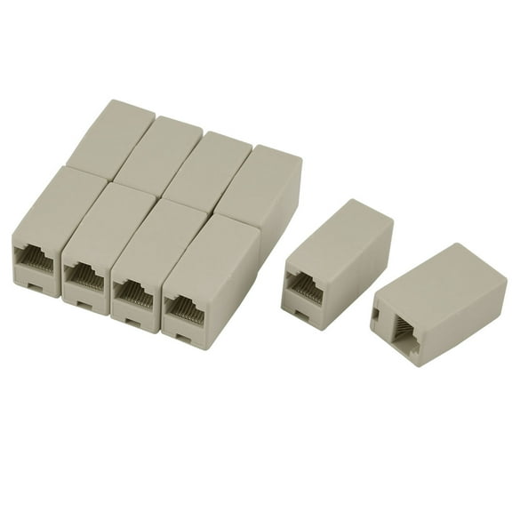 10pcs RJ45 8P8C F-to F Type Network Cable Connector Adapter Extender Coupler