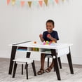 thumbnail image 2 of Wildkin Arts and Crafts Table and Stool Set - Espresso/White, 2 of 7