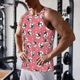 thumbnail image 5 of Fuzoiu French Bulldog Face Print Men's Workout Tank Tops,Sleeveless Gym Shirt Quick Dry,Fitness Bodybuilding T-Shirt,Muscle Athletic Workout Tee-3X-Large, 5 of 7