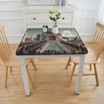 thumbnail image 3 of nygtbtfer Historical Site Painting Rectangle Tablecloth Elastic Fitted Table Covers for Tables Stretch Table Cloths Outdoor Table Cloth Cover for Picnic Camping Indoor Outdoor, 3 of 7